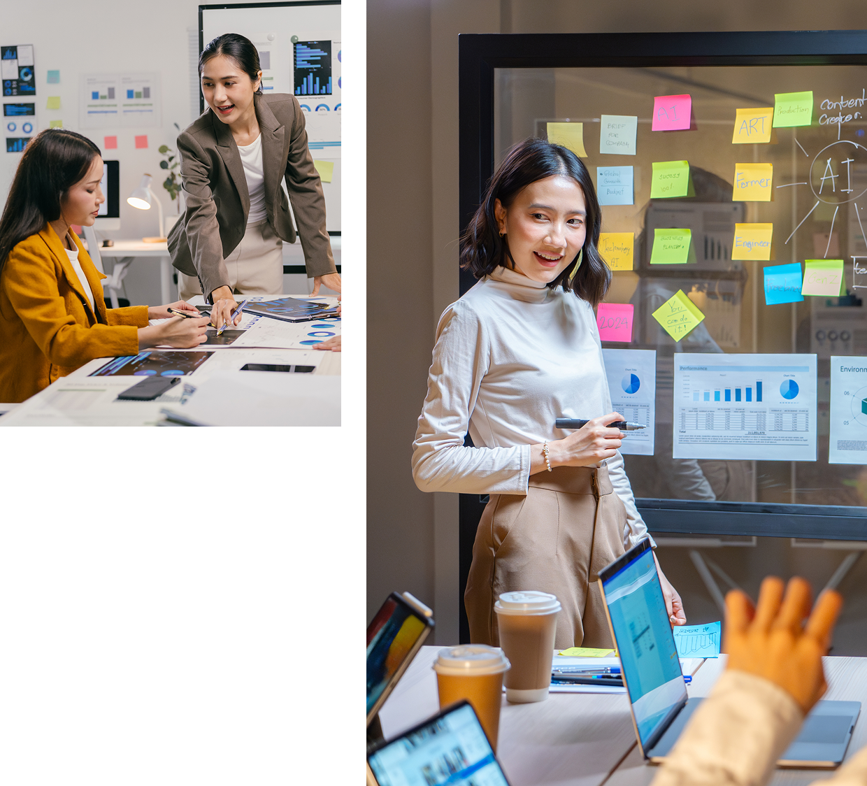 Team collaboration in a modern office setting.