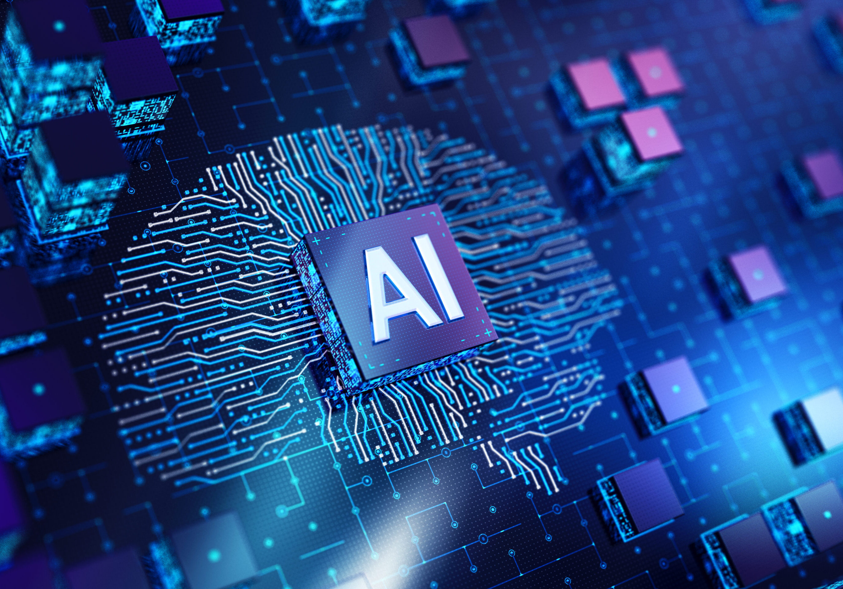 Big data. Information concept. 3D render